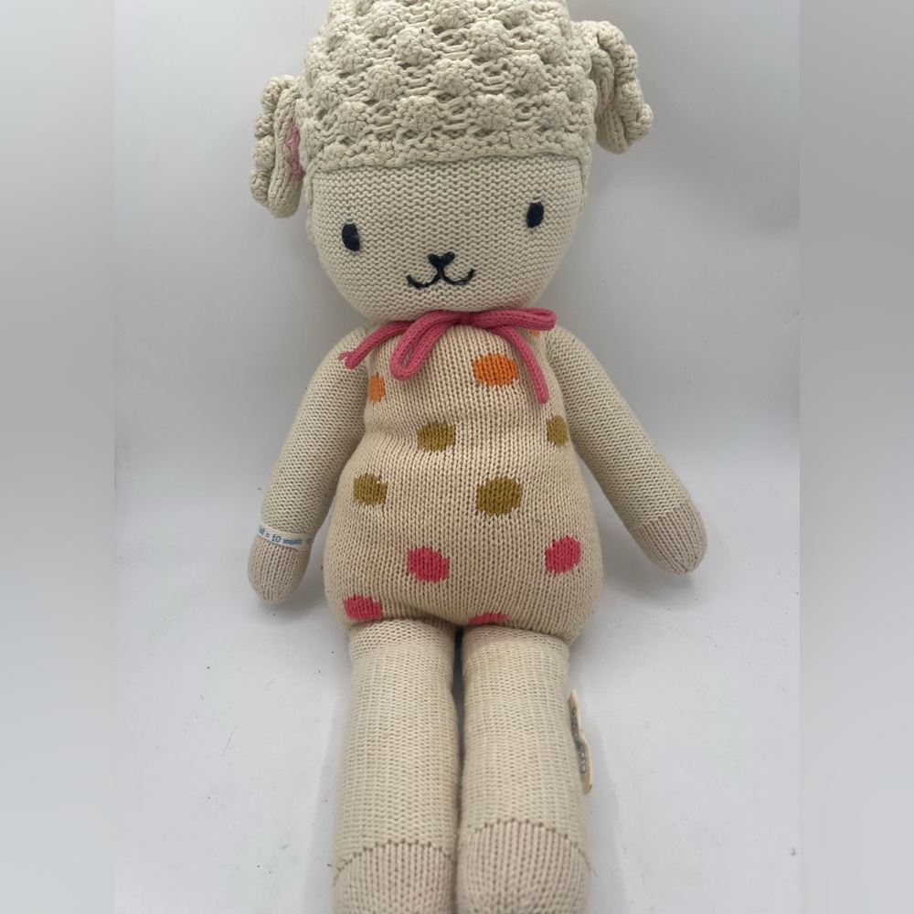 cuddle + kind, Lucy the Lamb, 20 inch, handmade, fair trade, cotton doll